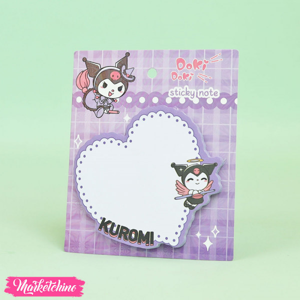 Heart Sticky Note - Kuromi