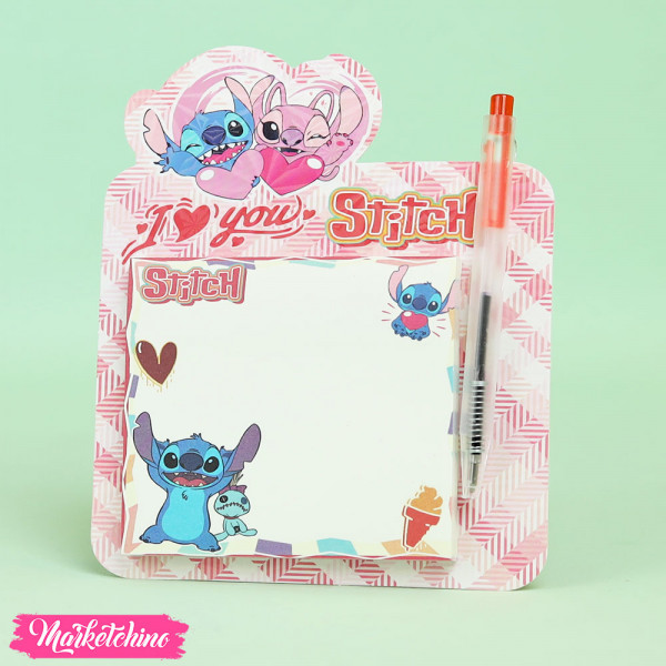Sticky Note With Pen - Stitch & Angle