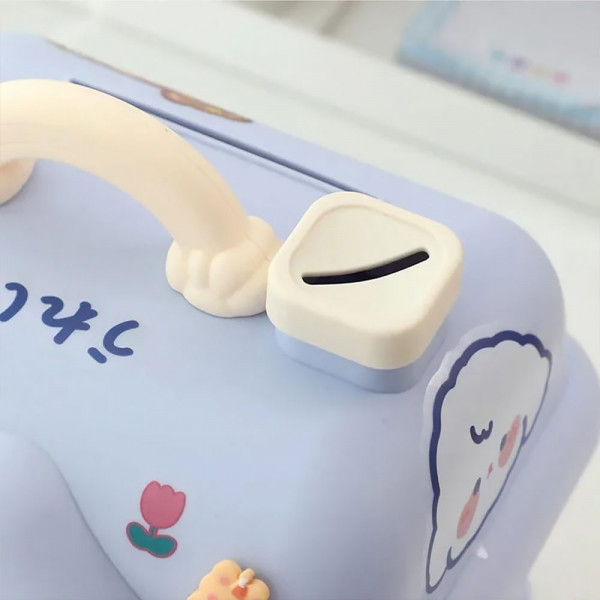Acrylic Piggy Bank With Sticker  - House 