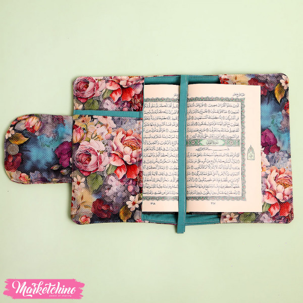Patchwork Quran Cover-Gray