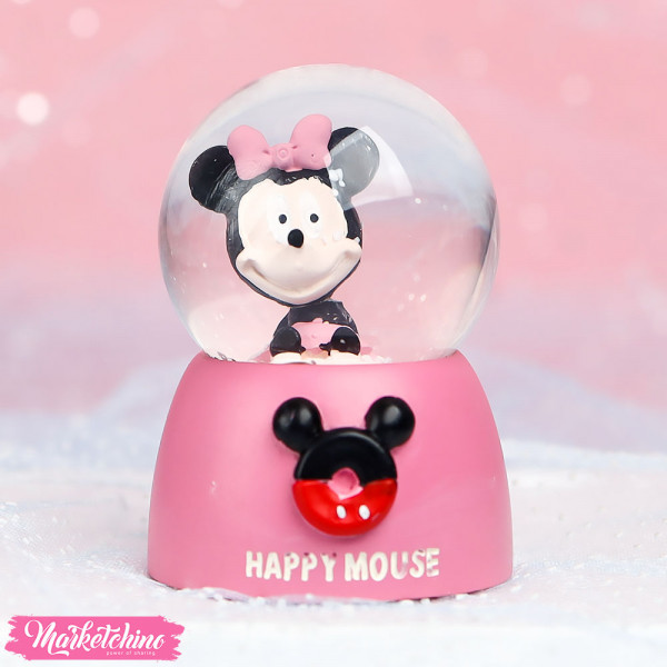 Mini Ceramic Snow Ball - Minnie Mouse 