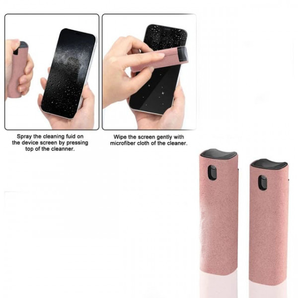 Spray Cleaner Screen , for All Phones, Laptop and Tablet Screens,Two In One Spray and Microfiber Cloth