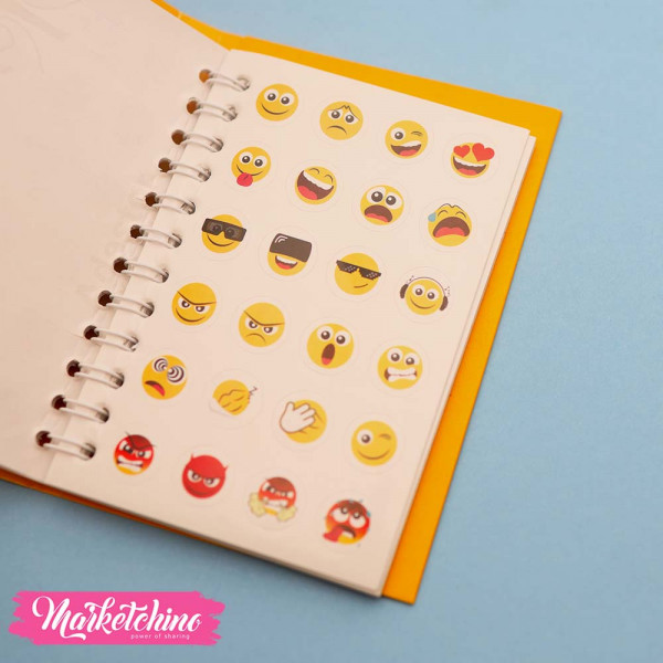 Mini Sticker Booklet-Yellow