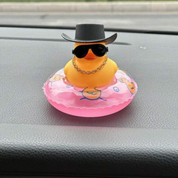 Duck Design PVC Car Ornament With Sound
