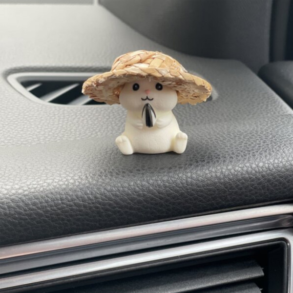 Cartoon Hamster Design Car Ornament