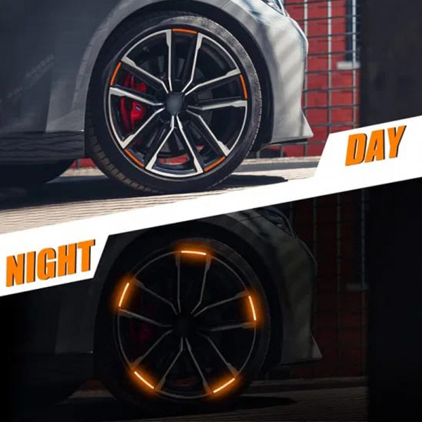 set of 20pcs Car Wheel Reflective Warning Sticker