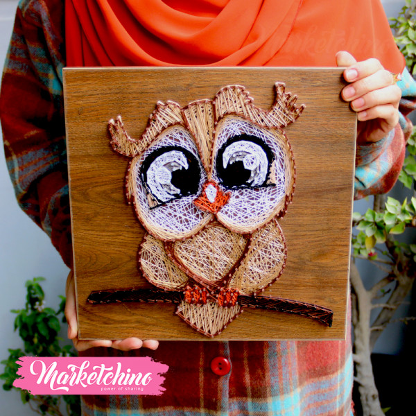 String Art-Tableau-Owl 