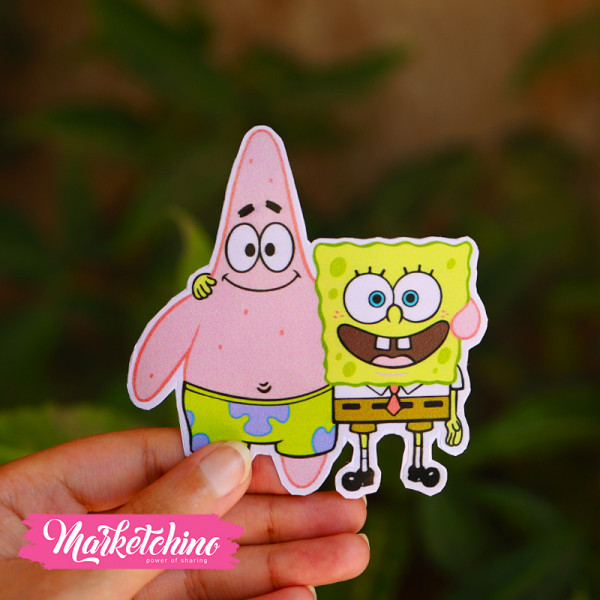 Sticker-Laptop-Spongebob&Baset 