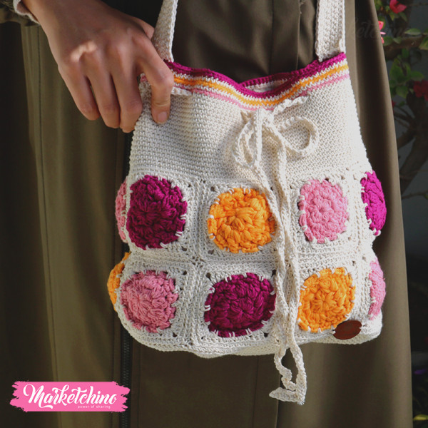 Cross Bag Crochet-Colorful  Flower