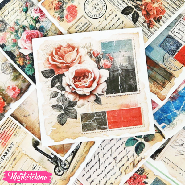 Set Of 12 Vintage Stickers
