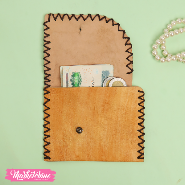 Leather Coins Holder-Fkower