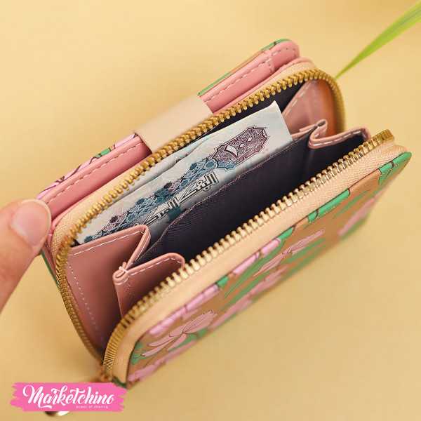Leather Wallet - Flower