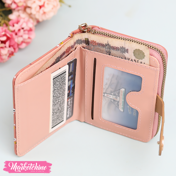 Leather Wallet - Flower