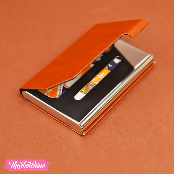 Magnetic Leather Card Case