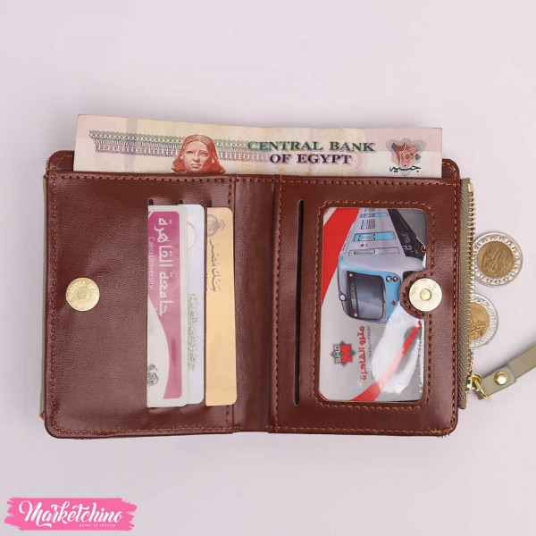 Leather Wallet - Wavy Pattern