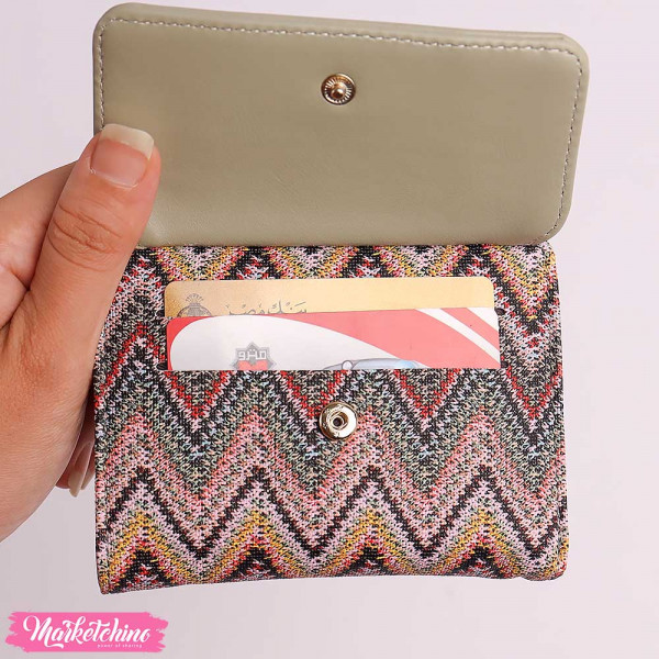Leather Wallet - Wavy Pattern