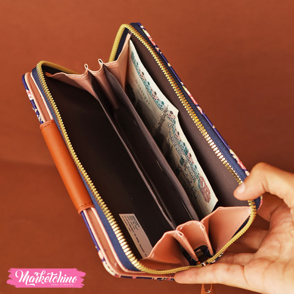 Leather Wallet - Flower