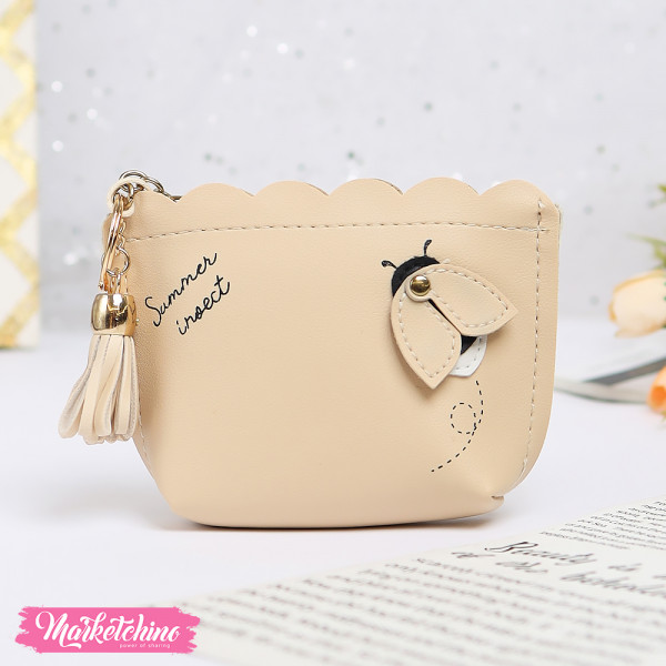 Leather Coins Holder -  Ladybug