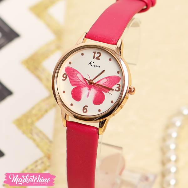 Pink butterfly watch outlet