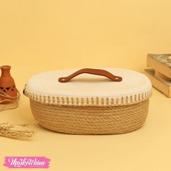 Crochet Basket-Off White