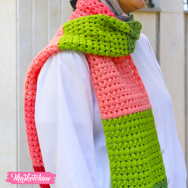 Crochet Scarf For Women Colorful