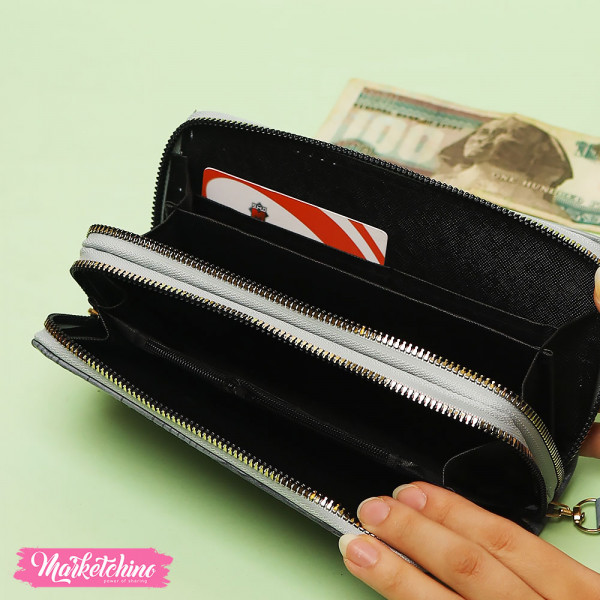 Leather Wallet - Flower 
