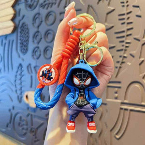 3D Silicone Keychain - Spiderman