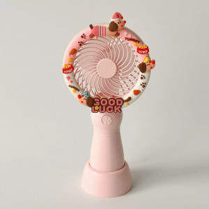 Hand & Desk Fan, Battery Recharging 