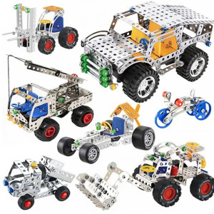 Set OF 242 Pcs For Meccano Alloy Building Blocks