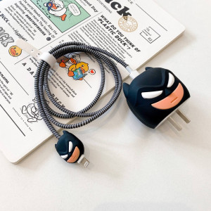 Set of 4 Batman Cartoon Print Data Cable Protector iPhone