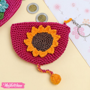 Crochet Coins Holder-Sun Flower 