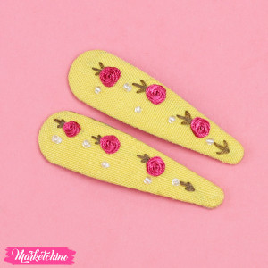 Set Of 2 Crochet Hairclips