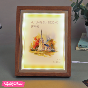 Wooden lighting Photo Frame