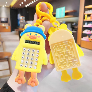 Keychain, Mini Calculator, Maze Game - Duck