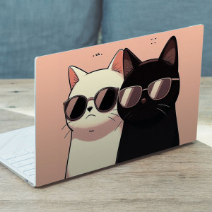  Cover Laptop Sticker - Cats 15.6 Inch