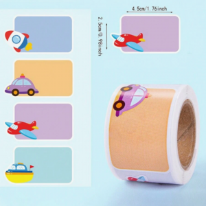 100pcs Lovely Name Stickers For Kids (2.2 *4.5 cm)