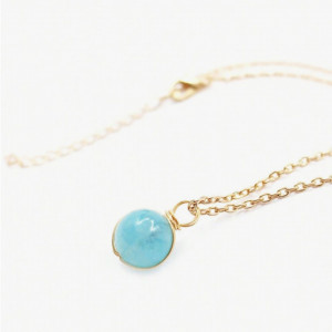 Natural Stone Necklace For Women Beads Pendant Necklace