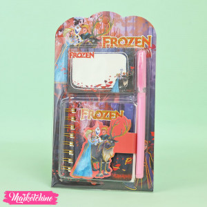 Set Of Mini Notebook With Pen & Sticky Note - Frozen