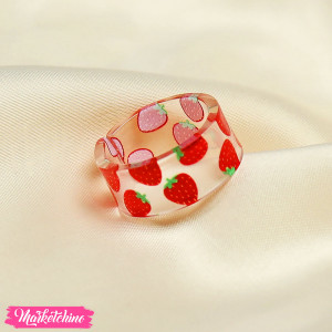 Resin Ring - Strawberry