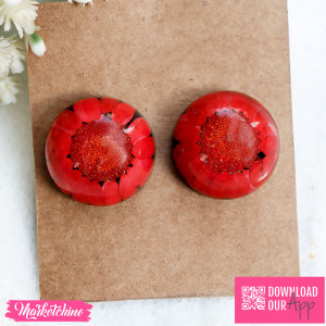 Resin Earrings - Flower