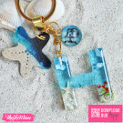 Resin Keychain-Letter H