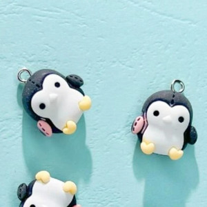 2pcs Cartoon Penguin DIY Pendant