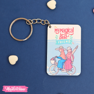 Wooden Keychain-My Magical Friend 