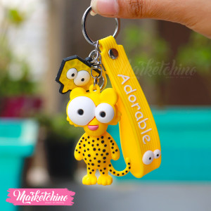 Silicone Keychain-leopard