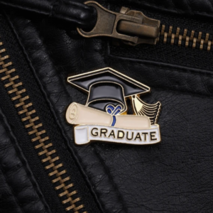 Ladies' Graduation Cap Shaped Brooch 