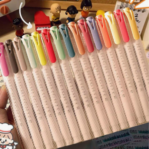 15pcs Warm Color Double Ended Highlighters, Dual Tip Mild color Highlighter Fluorescent Marker pen for Coloring
