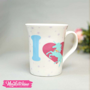 Ceramic Mug-Unicorn-Colorful