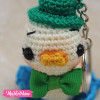 Crochet-Keychain-White Duck