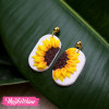 Polymer Clay Earring-Sun Flower