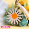 Acrylic Keychain-Daisy Flower  